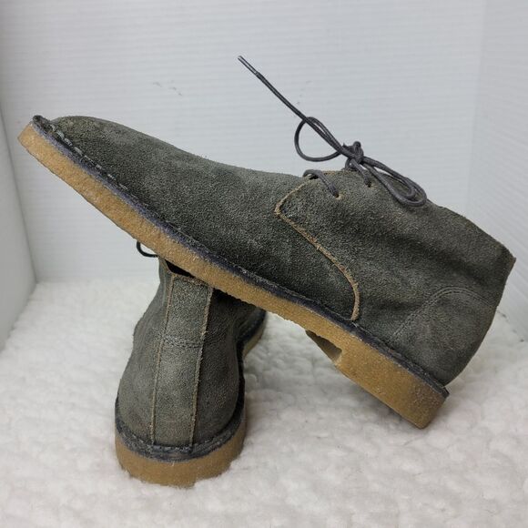 Banana Republic Mens Chukka Boot Size 9.5 M Gray Suede Shoes New main image 4
